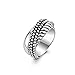 Produktbild TI SENTO Milano Ring aus rhodiniertem Sterlingsilber Größe 54 (17,25mm)
