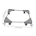 Homoyoyo 1pc Adjustable Washer Base Stand Locking Wheels Tubes Multi-functional Refrigerator Stand for Easy Cleaning and Stability for Portable Washers Dryers and Appliances