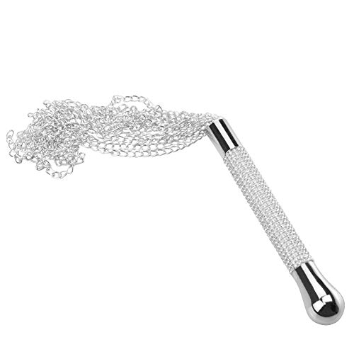 Romi Sm Bdsm Metal Diamond Handle Chain Whip Flogger Flirting Fantasy Fetish Hand Paddle Flirting Fantasy Sex Toys Fetish Hand Paddle Kinky Restraint Bondage Sex Role Play #TOP6