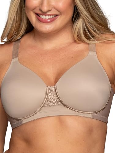 Vanity Fair Women's Full Figure Beauty Back Smoothing Bra, 4 Way Stretch Fabric, Lightly Lined Cups...