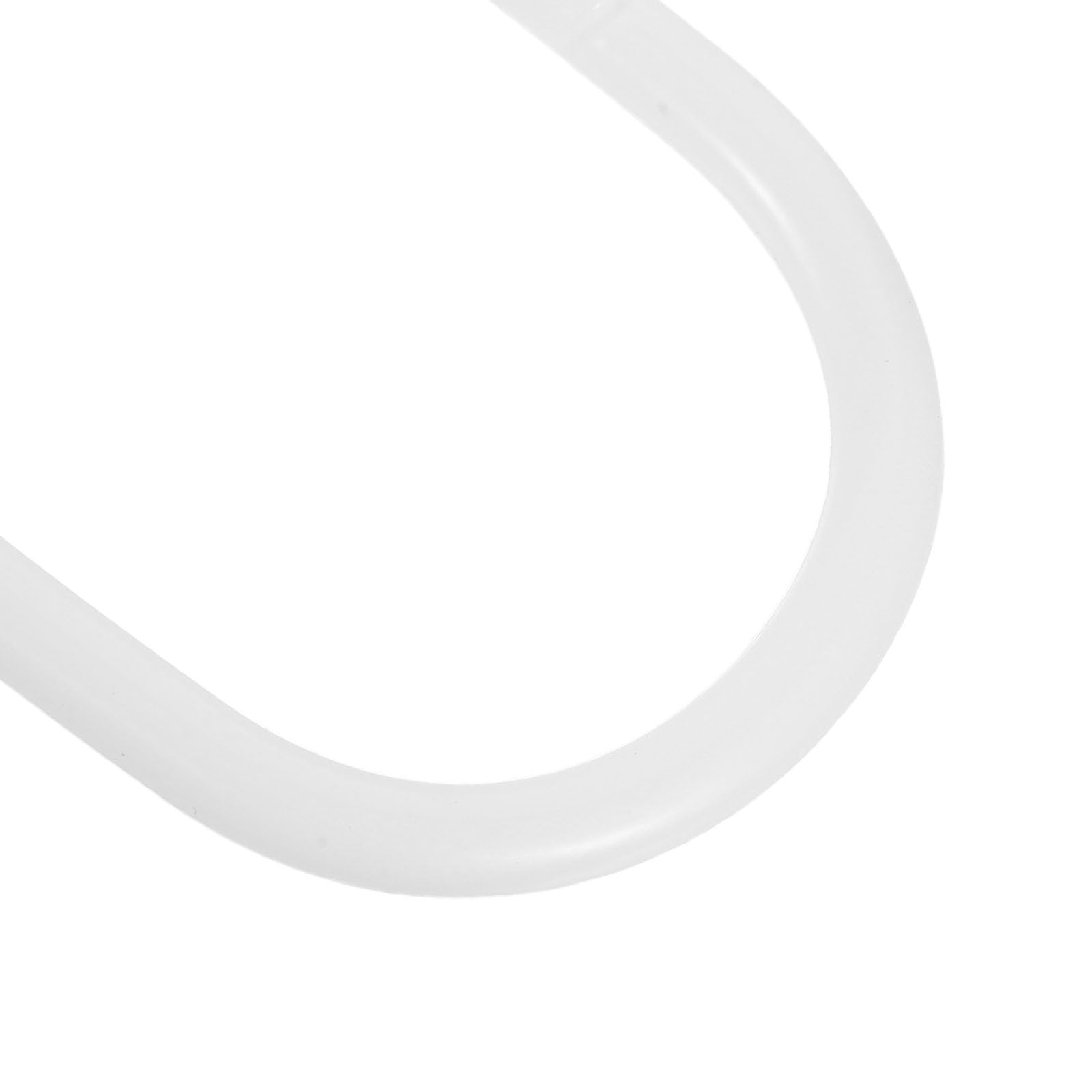 Zerodeko 100 Ganci per da Doccia - Anelli Decorativi in ​​plastica per da Doccia - Ganci ovali per tendaggi con Chiusura a Scatto Facile per Asta per tendaggi da Bagno