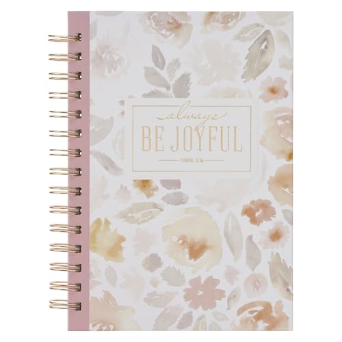 Image of Christian Art Gifts Spiral Journal: Be Joyful - 1 Thess. 5:16