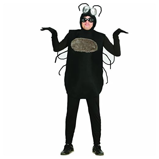 NET TOYS Disfraz Insecto Traje de Mosca L 52/54 Vestimenta Abeja de Adulto Vestido Llamativo de abejorro Ropa Carnaval Original Moscardón