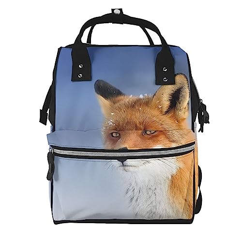 Sac à dos à langer imprimé renard pour partager des moments sereins avec bébé