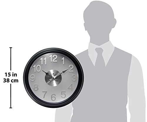Infinity Instruments The Onyx Modern Indoor Wall Clock With Flair #TOP29