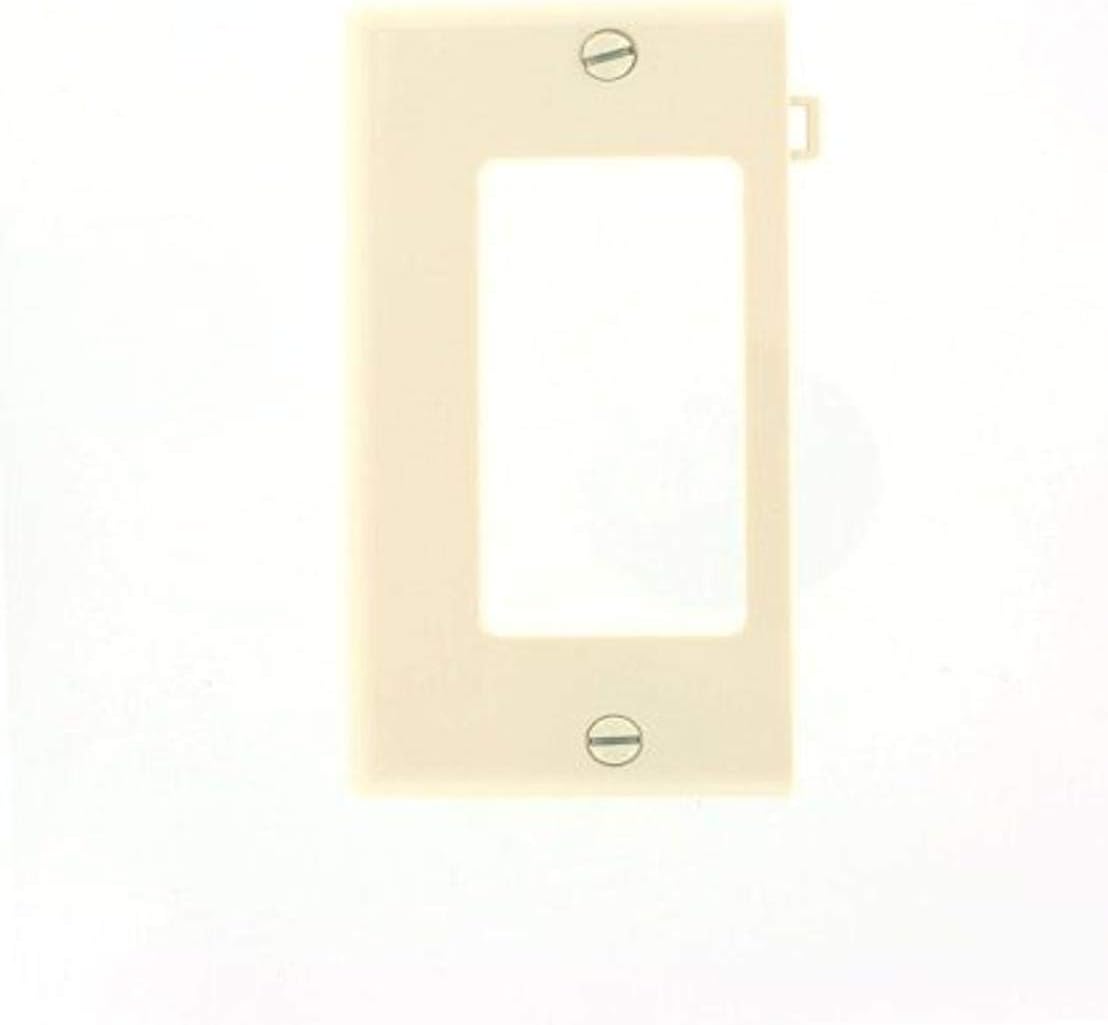 Leviton 1-Gang Decora/GFCI Device Wallplate, Sectional, Thermoplastic Nylon, Device Mount, End Panel, PSE26-I, Ivory