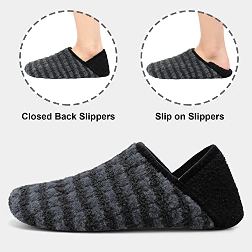 Image of Fires Womens Mens Slippers with Rubber Sole Soft-Lightweight House Slipper Socks Around House Shoes Non Slip Indoor /Outdoor