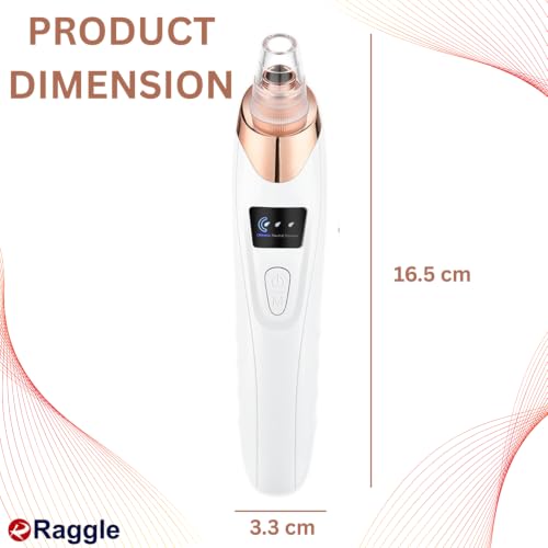 Image of Raggle 5 in 1 Blackhead Remover Vacuum for Face Device with Multiple Heads, Blackhead Whitehead Removal Vacuum Device for Men & Women