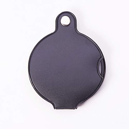 Image of Othmro 1Pcs 5X Mini Pocket Magnifying Glass, Glass Folding Magnifying with Rotating Protective Leather Sheath for Reading, Science, Jewelry, Books, Lens Size 2.4 inch Black