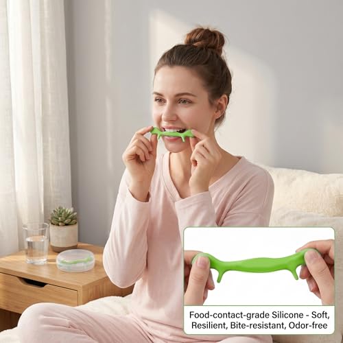 Entrenador de mandíbula verde para usar durante la rutina diaria 5