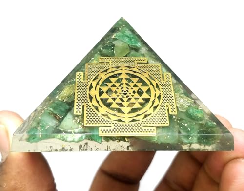 Image of Green Mica Pyramid |2-Inch|Healing Crystal Pyramid for Emotional Balance, Growth, and Spiritual Healing|Perfect for Meditation and Dcor