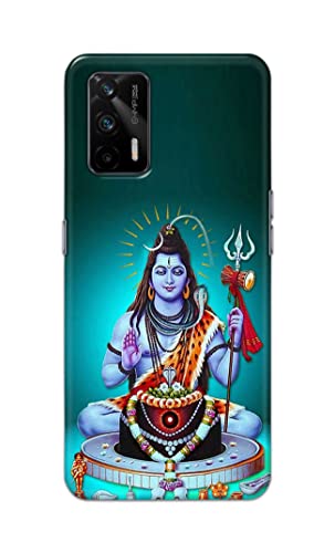 Image of Printed Hard Back Cover Case for Realme X7 Max 5G Back Cover (Lord Shiva) -1803