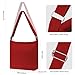 Draw blank Red Women's blank large Size Canvas Crossbody Tote Handbags Shoulder Bag Hobo Casual Tote Diy/gifts/aesthetic/personalized