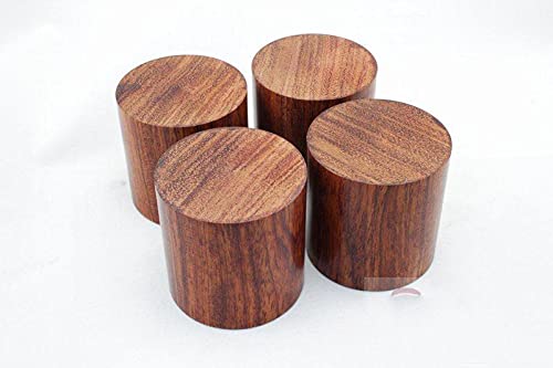 4PCS Rosewood HiFi Audio Speakers Amplifier Chassis Anti-Shock Shock Absorber Foot Feet Pads Vibration Absorption Stands 4545mm
