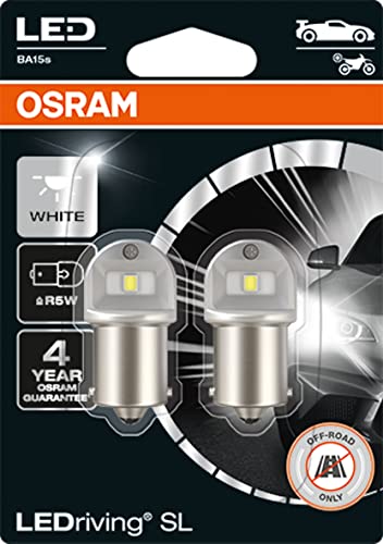 OSRAM LEDriving SL, ≜ R5W, Blanco 6000K, LED Retrofit, sólo para uso offroad, Doble Blister (2 lámparas)