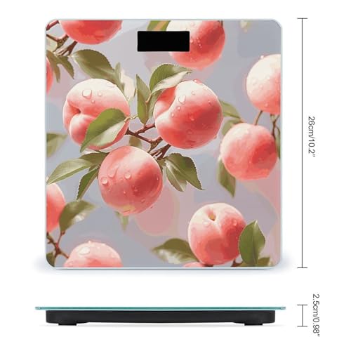 Báscula digital de baño inteligente Pink Peach precisa miniatura 2