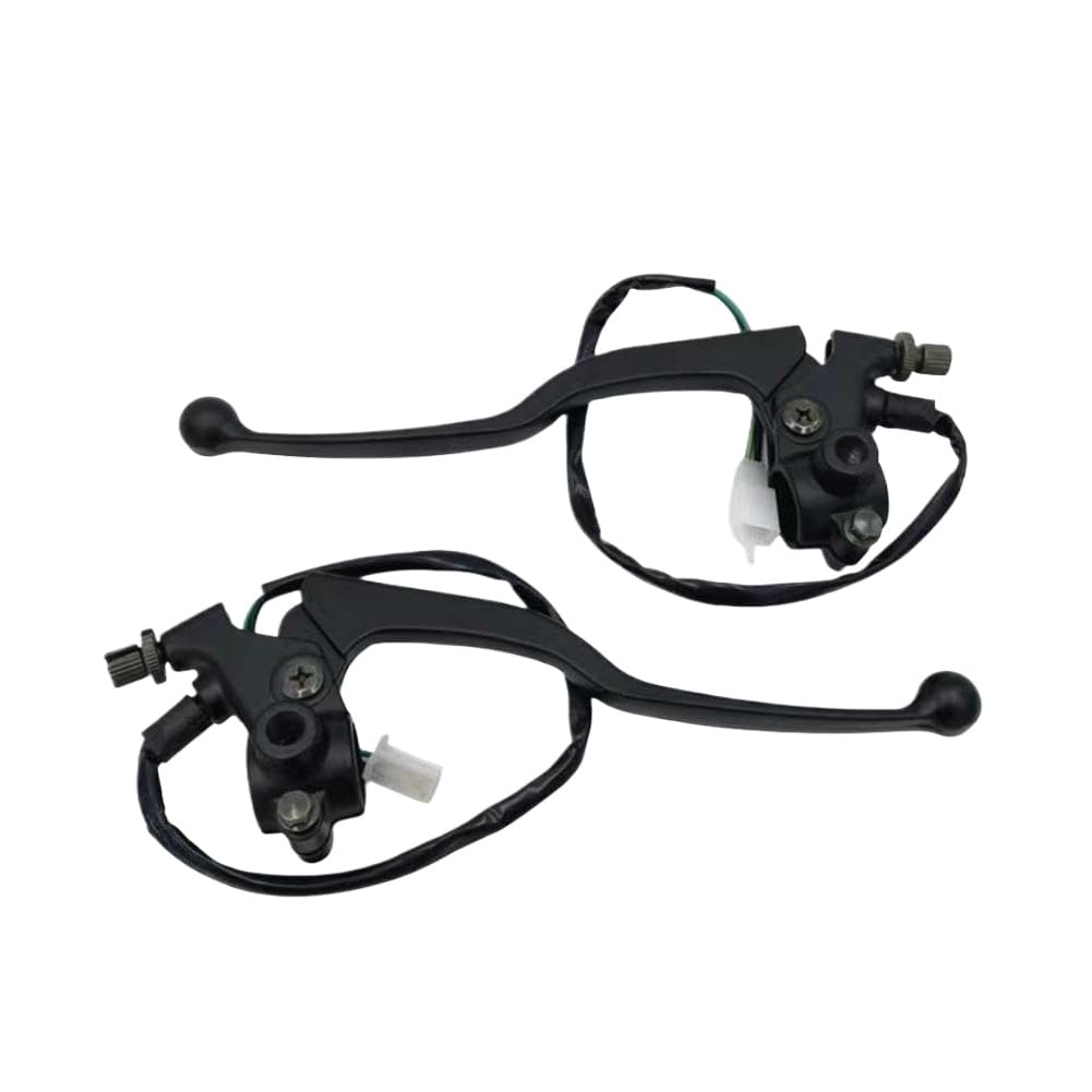 ghtnSDUKX Motorcycle Front Brake Lever and Clutch Lever with Brake Stop Light Switch Compatible with Ybr125 Yb125 Ybr 125 Ybr125K Ybr 125 K Yb125Z 125Cc(Left Right)