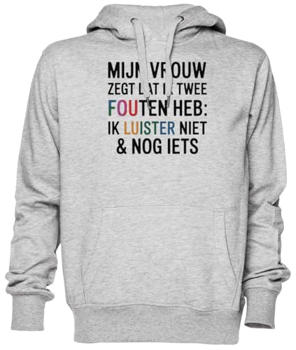 Sweat à capuche gris avec message drôle pour des moments de détente en couple