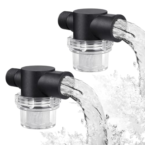 Image of 2pcs Replacement WFCO or Shurflo 255-313 Water Pump Strainer Filter, RV Water Pump Strainer Filter 1 /2 inch Twist-On Pipe Strainer for RV Plumbing, Camper Water Pump, Shower, Sprayer Pump Strainer