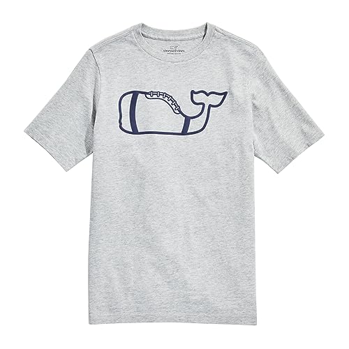 vineyard vines Boys' Football Whale Short-Sleeve Tee