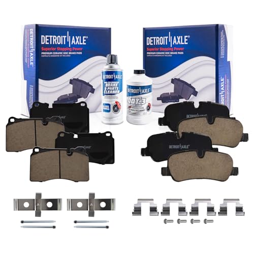 Image of Detroit Axle - Brake Pads for 2006-2009 Land Rover Range Rover Sport 2007