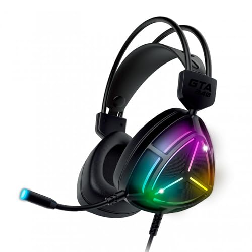 Casque gamer GTA 240 RGB pour éliminer les bruits et jouer confortablement