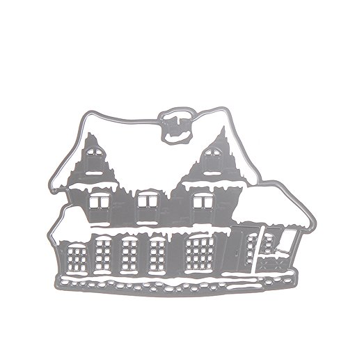 Vipe Paper Craft Cutting Dies Stencil Metal Mold for DIY Scrapbook Album Paper Card Decoration-02 (Villa) - Thumbnail 4