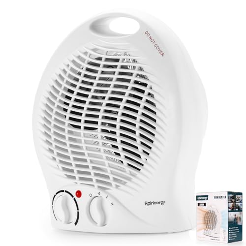Rainberg Powerful 2KW Fan Heater with 2 Heat settings & Cooling Function, Heat Protection,...