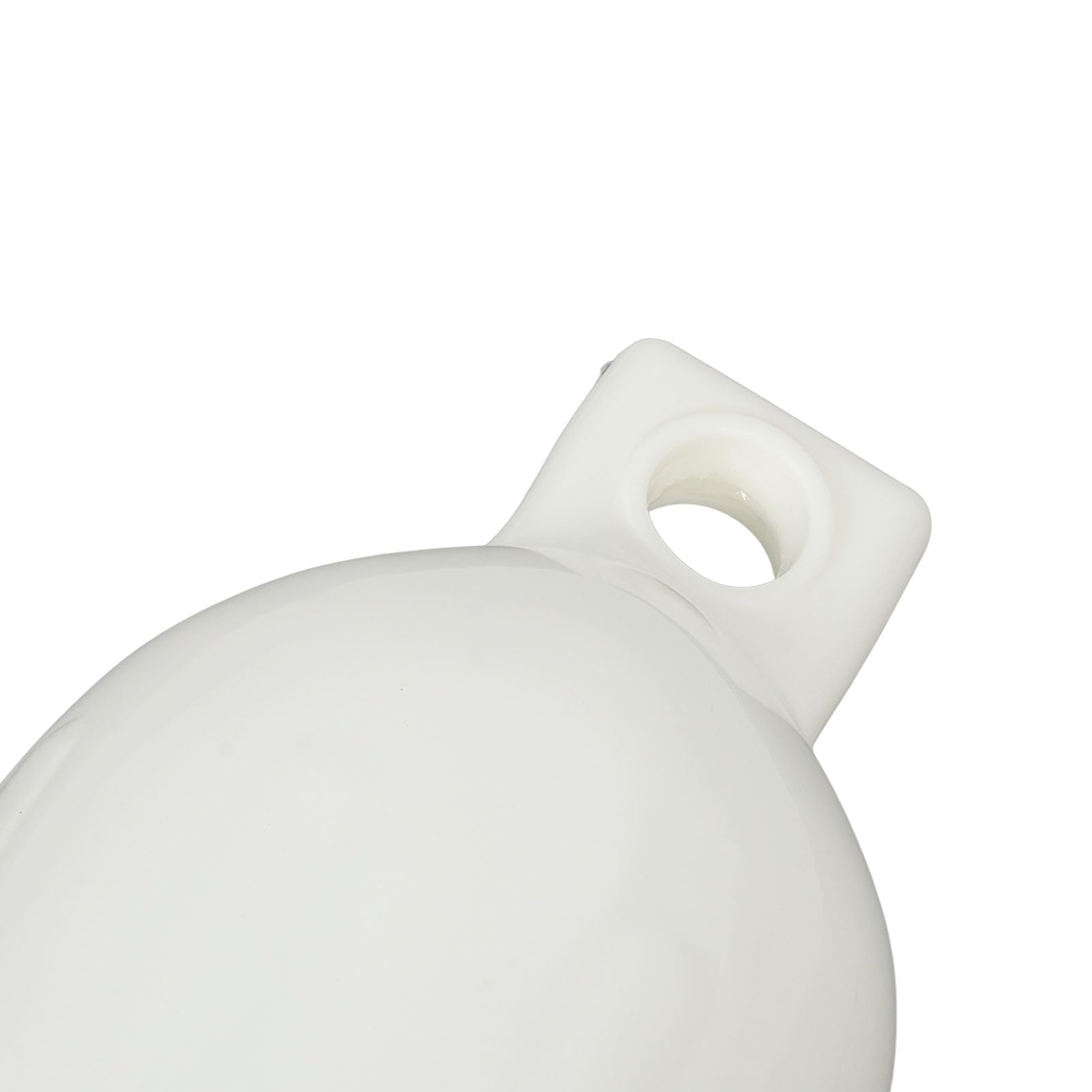 Parabordi Gonfiabili per Barche - Confezione da 4-14 cm x 51 cm in PVC Nervato con Cima per Yacht, Pontoni e Protezione del Molo (Bianco)