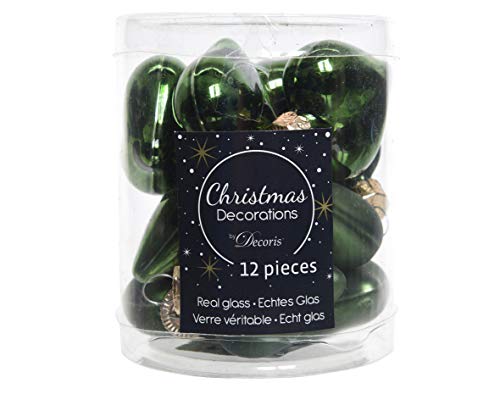 ChristbaumanhĂ€nger Herz 27 Christbaumschmuck Herzen Glas 4cm x 12 StĂŒck Weihnachtskugeln...