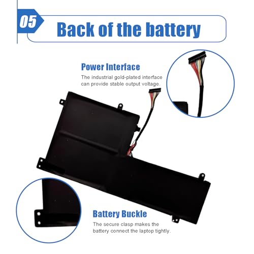 Image of L17M3PG1 L17C3PG1 L17C3PG2 L17M3PG2 Laptop Battery Compatible with Lenovo Legion Y530-15ICH Y540 Y545-PG0 Y740-15IRH Y740-15ICHG Legion Y7000 2019 1050 PG0 Series L17M3PG3 11.25V 52.5Wh