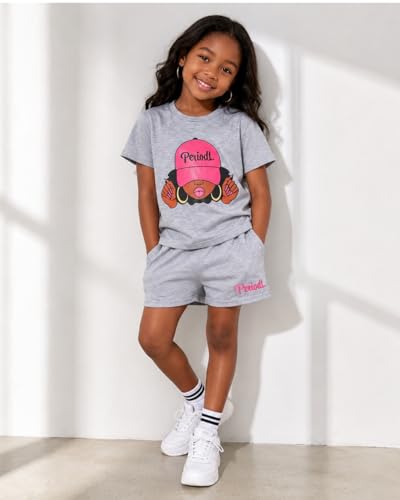 Image of Kid Toddler Girl Butterfly Printed Short Sleeve T-Shirt + Waist Shorts Set 2PC Clothing For Summer