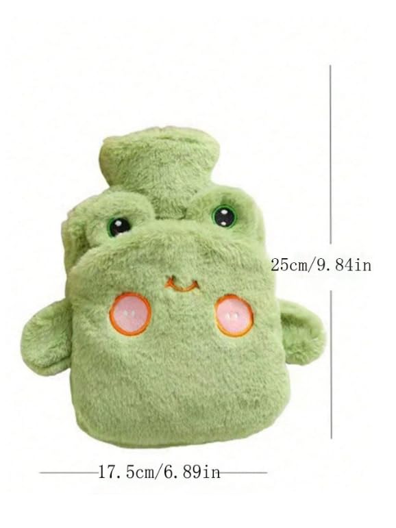 Image of Heating Water Bag For Pain Relief Hot Pack Portable Cartoon Cute Hot Water Bag with Soft Cover Heating Pad For Menstrual /Back Pain Period Cramps Therapy - 1L (PINK - Rabbit)