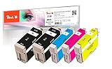 Peach E130 Spar Pack Plus Druckerpatronen XL (2xBK, C, M, Y) ersetzt Epson T1301, T1305, C13T13014010, C13T13064010 für z.B. Epson Stylus Office BX 635 FWD, Epson Stylus SX 525 WD