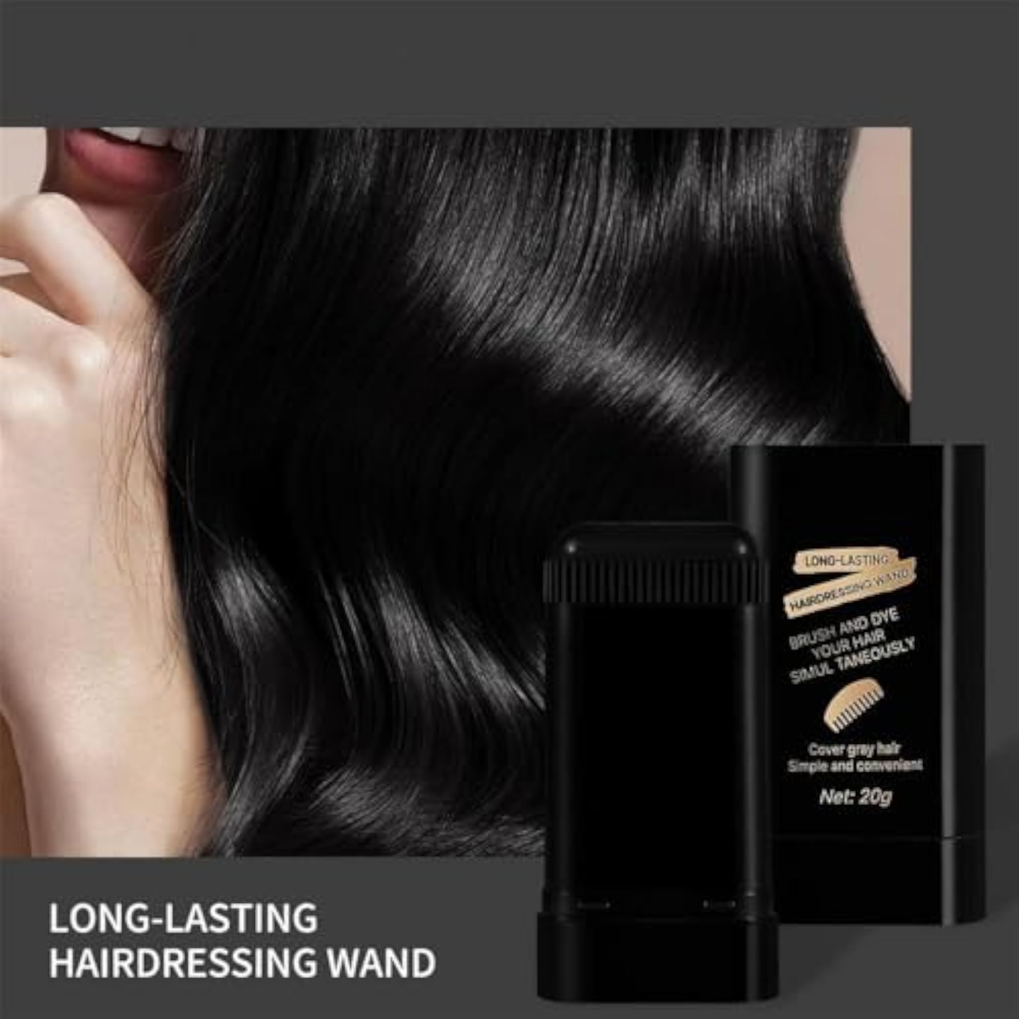 2 in 1 Hair Color Dye Stick Comb, Waterproof and Sweat-Proof
