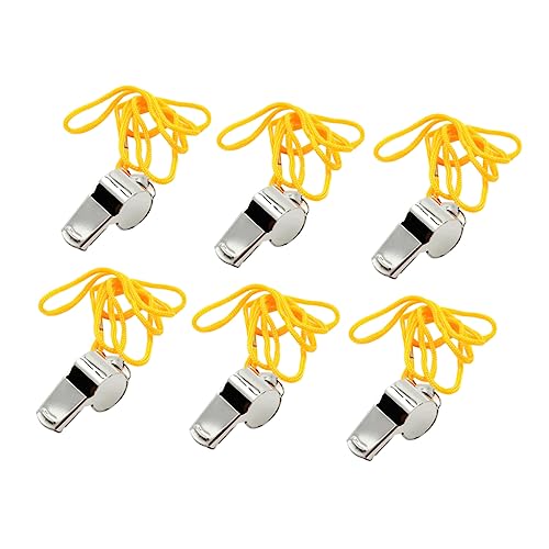 Uonlytech 12Pcs Survival Whistles Loud Emergency Whistles for Outdoor Activities for Camping Hiking and Training Lightweight with Keychain for