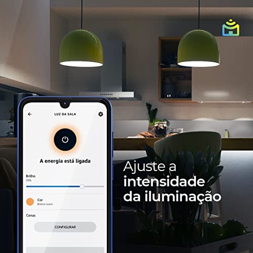 Smart Lâmpada Wi-Fi Positivo Casa Inteligente, Configuração Livre de Frustração, Branca Quente e Fri