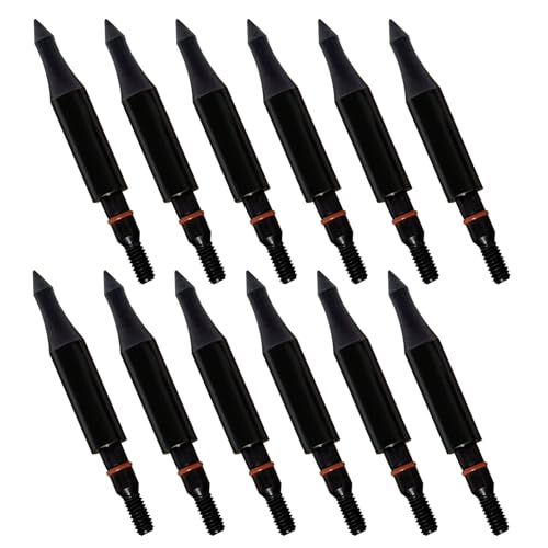 12pcs Archery Arrow Tips 100-200 Grain Field Tips