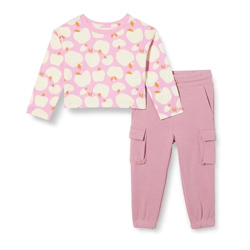 Image of Amazon Essentials Girls and Toddlers' Long Sleeve T-Shirt and Pull on Pants Set