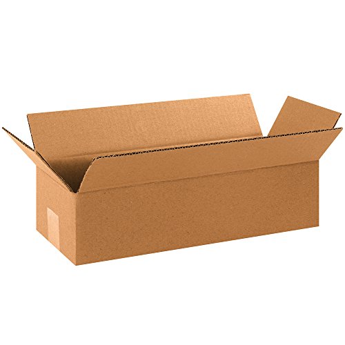 Image of BOX USA Shipping Boxes 16 inchL x 6 inchW x 4 inchH 25-Pack Long Corrugated Boxes for Moving, Shipping, Mailing, Packing, Packaging and Storage
