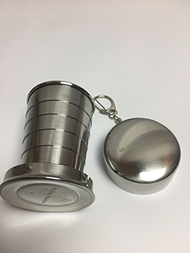 Whiskey Painters Stainless Steel, Collapsible, Travel, Watercolor Palette Cup - Great For Artist On-The-Go,Camper, Hiker, Outdoors Persons. Free Refillable Travel Brush! #TOP5