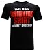Drinking Shirt Alcohol Beer Cocktail Funny Men's T-Shirt - (Black) - XL