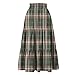 Women Drawstring Lightweight Skirts with Pockets Casual A Line Flowy Outfits Elastic Waist Ruffled Hem Midi Skirt