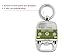 BRISA VW Collection - Volkswagen Keychain Ring Keychain Accessory Keyholder with Bottle Opener in Beetle, T1, T2 Bus Design (T2 Bus/Green)