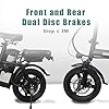 VeloTek 14" Compact Electric Bike, 20 MPH, Dual Disc Brake, Portable and Comfort, Foldable E-Bike for Adults (15A) #2