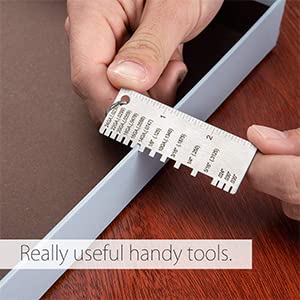 Calibrador de lámina metálica y gauge de soldadura YESWELDER 2 piezas miniatura 5