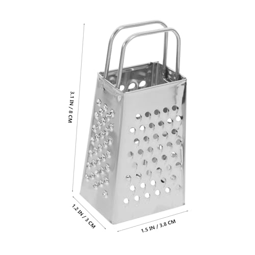 SOLUSTRE Mini Rallador de Queso de Acero Inoxidable 2 pcs miniatura 2