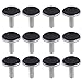 Yardwe 12 Pezzi Piedini per mobili Regolabili Piedini livellatori per tavoli e sedie Cursori Protezioni per Pavimenti Gambe per mobili M8 x 25mm (Nero)