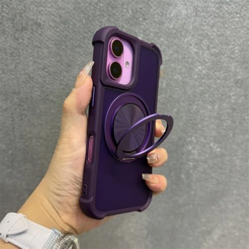 Étui magnétique iPhone 16 Pro rotatif anti-chute avec dragonne de sécurité