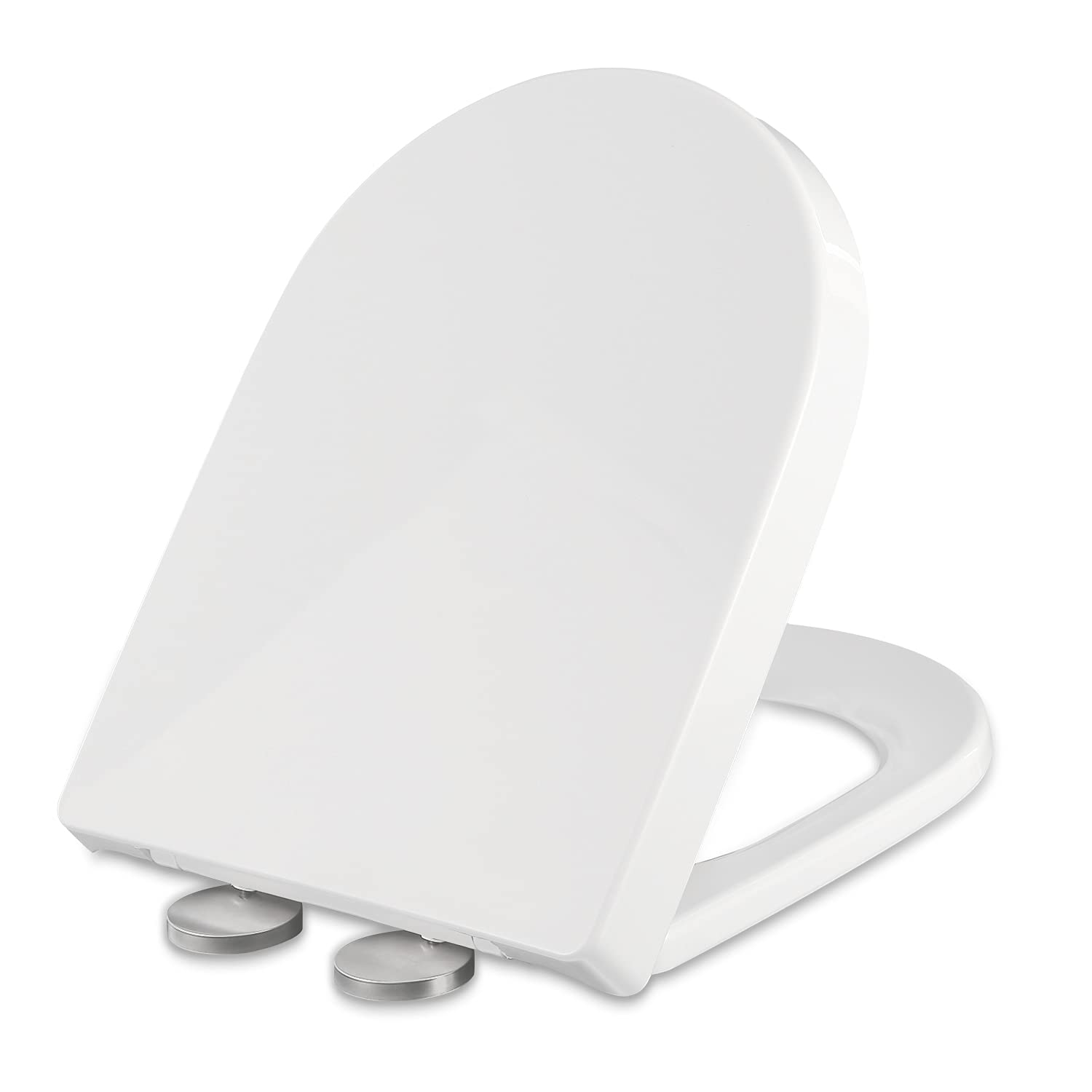 Buy PBOFHS Toilet Seat, U Shaped White Toilet Seat, Slow Close Toilet